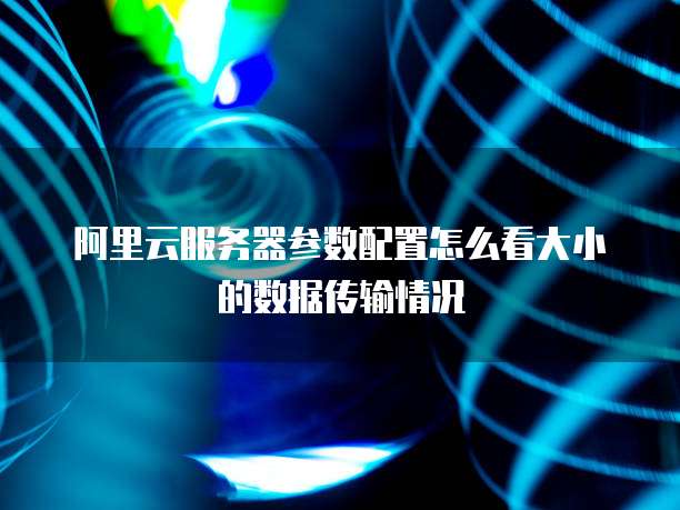 阿里云服务器参数配置怎么看大小的数据传输情况
