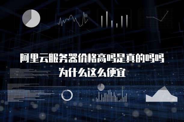 阿里云服务器价格高吗是真的吗吗为什么这么便宜