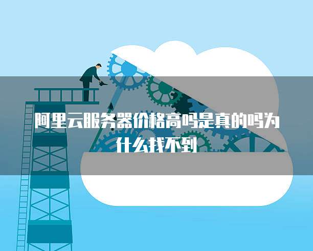 阿里云服务器价格高吗是真的吗为什么找不到