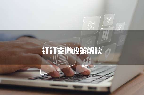 钉钉支道政策解读