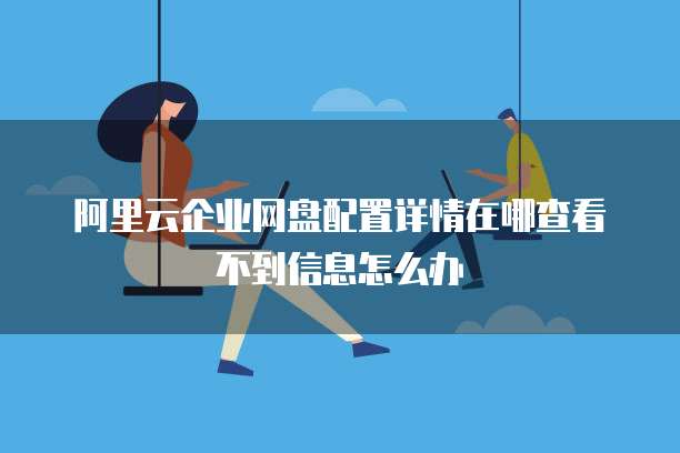 阿里云企业网盘配置详情在哪查看不到信息怎么办