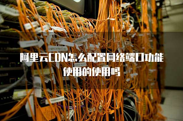 阿里云CDN怎么配置网络端口功能使用的使用吗