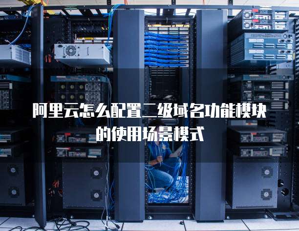 阿里云怎么配置二级域名功能模块的使用场景模式