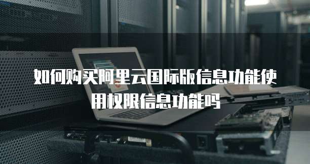 如何购买阿里云国际版信息功能使用权限信息功能吗