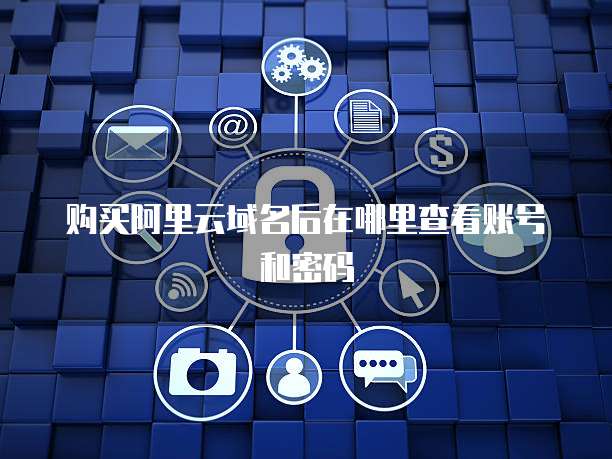 购买阿里云域名后在哪里查看账号和密码