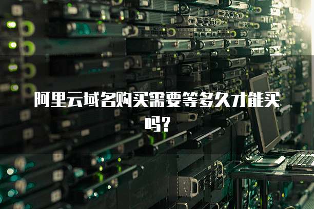 阿里云域名购买需要等多久才能买吗？