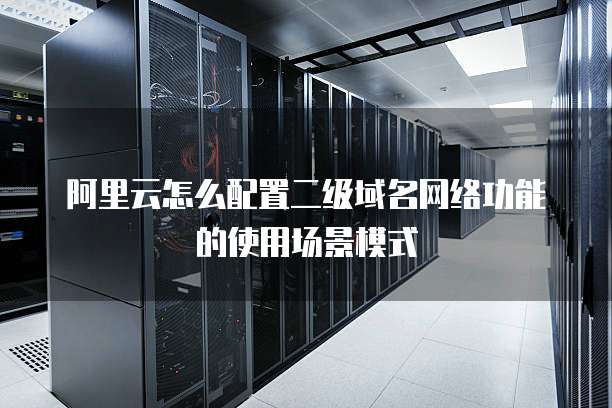 阿里云怎么配置二级域名网络功能的使用场景模式