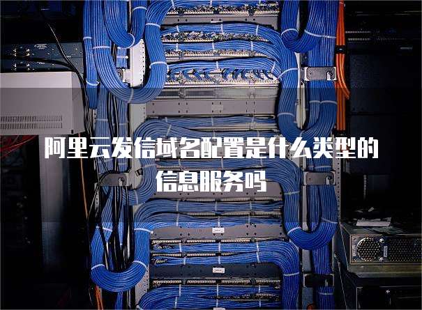 阿里云发信域名配置是什么类型的信息服务吗