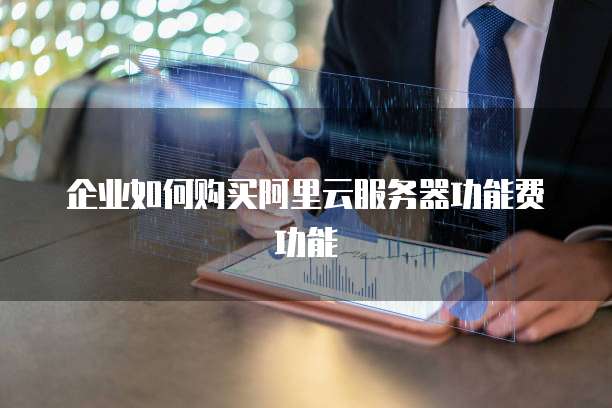 企业如何购买阿里云服务器功能费功能