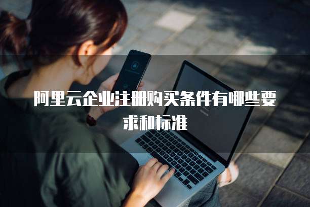阿里云企业注册购买条件有哪些要求和标准