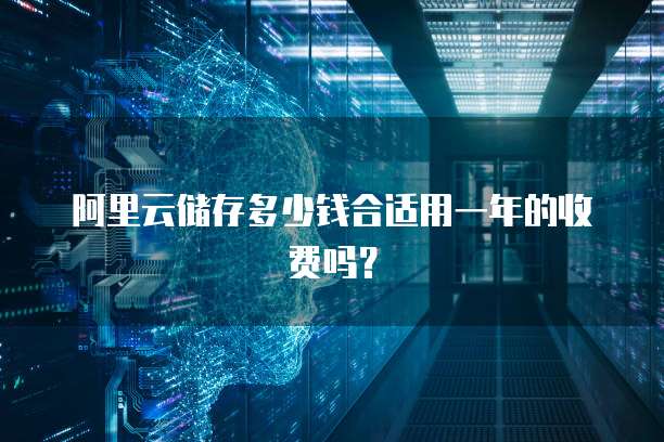 阿里云储存多少钱合适用一年的收费吗?