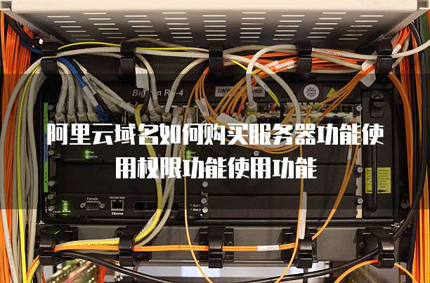 阿里云域名如何购买服务器功能使用权限功能使用功能
