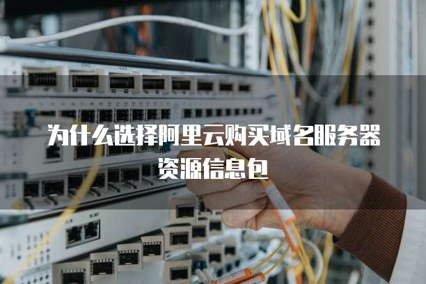 为什么选择阿里云购买域名服务器资源信息包