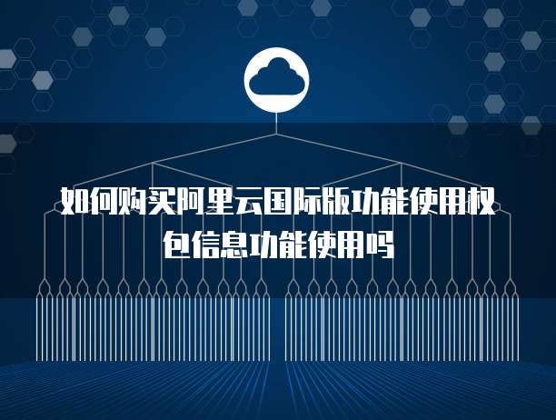 如何购买阿里云国际版功能使用权包信息功能使用吗