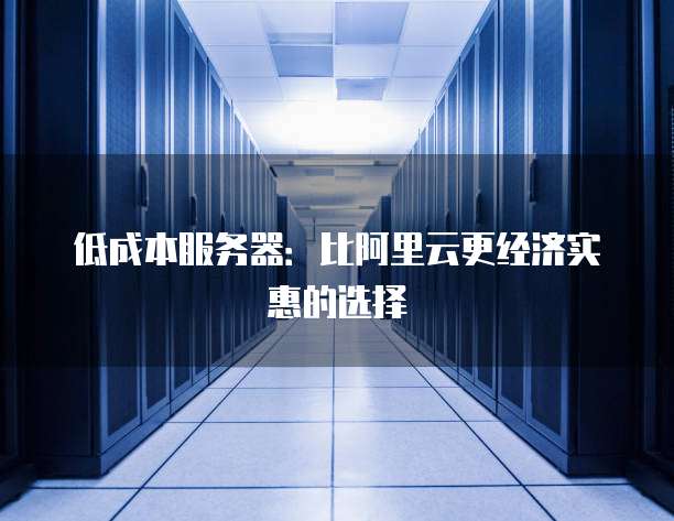 低成本服务器:比阿里云更经济实惠的选择