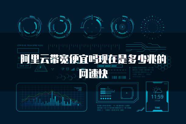 阿里云带宽便宜吗现在是多少兆的网速快