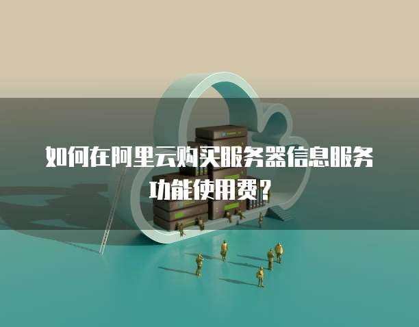 如何在阿里云购买服务器信息服务功能使用费?