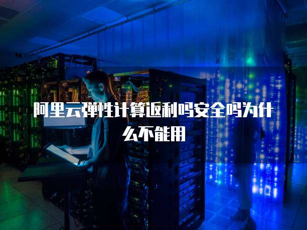 阿里云弹性计算返利吗安全吗为什么不能用