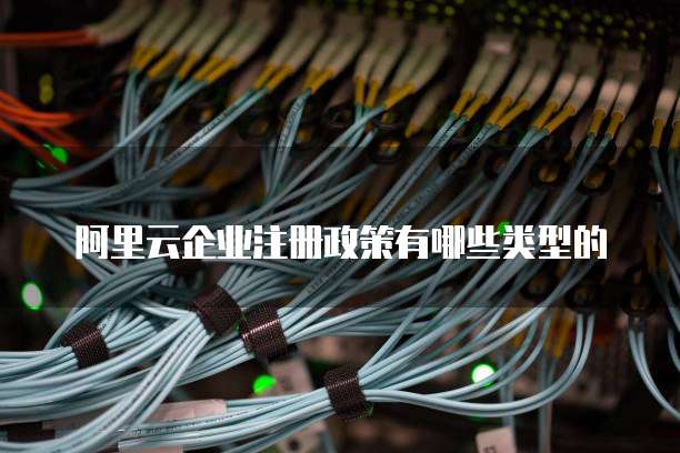 阿里云企业注册政策有哪些类型的