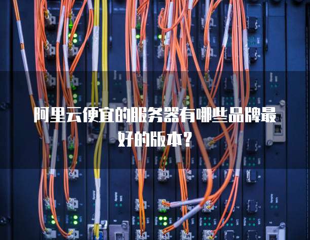 阿里云便宜的服务器有哪些品牌最好的版本?