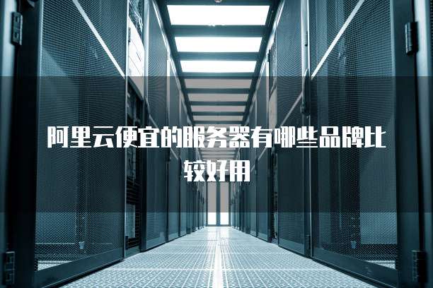 阿里云便宜的服务器有哪些品牌比较好用