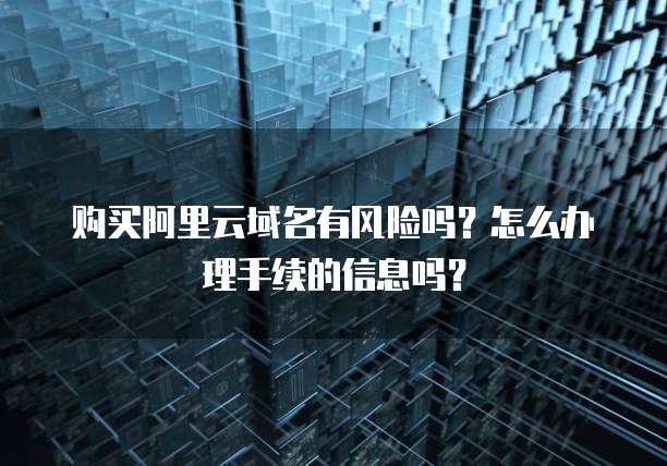 购买阿里云域名有风险吗?怎么办理手续的信息吗?