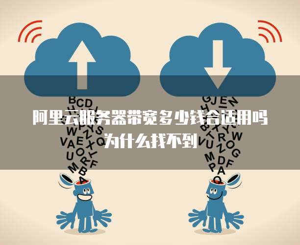阿里云服务器带宽多少钱合适用吗为什么找不到