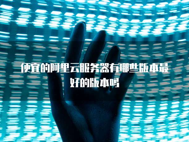 便宜的阿里云服务器有哪些版本最好的版本吗