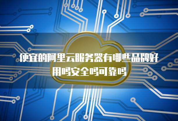 便宜的阿里云服务器有哪些品牌好用吗安全吗可靠吗