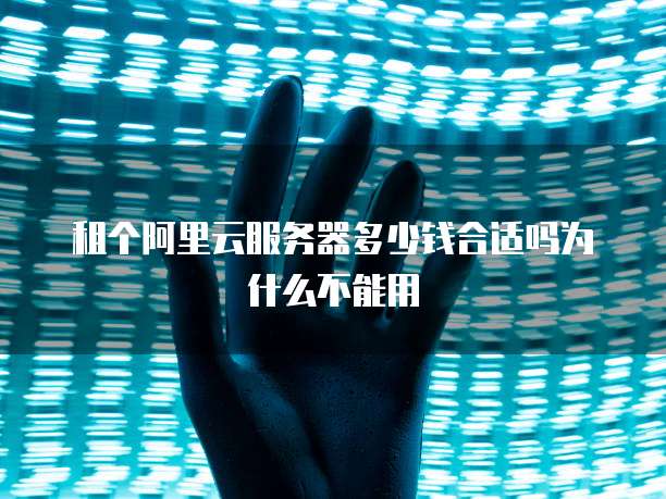 租个阿里云服务器多少钱合适吗为什么不能用