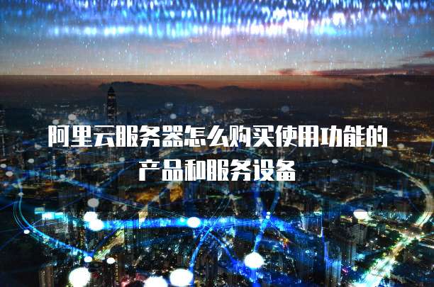 阿里云服务器怎么购买使用功能的产品和服务设备