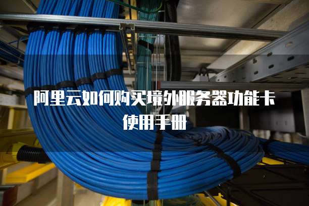 阿里云如何购买境外服务器功能卡使用手册