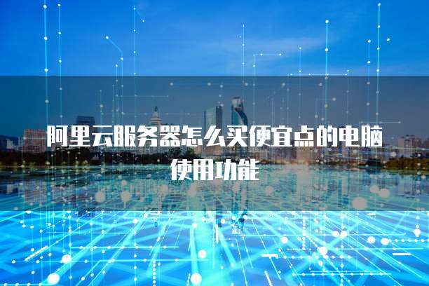 阿里云服务器怎么买便宜点的电脑使用功能