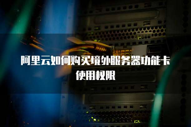 阿里云如何购买境外服务器功能卡使用权限