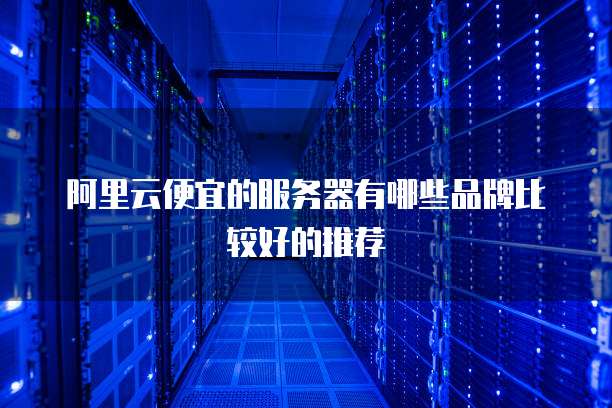 阿里云便宜的服务器有哪些品牌比较好的推荐