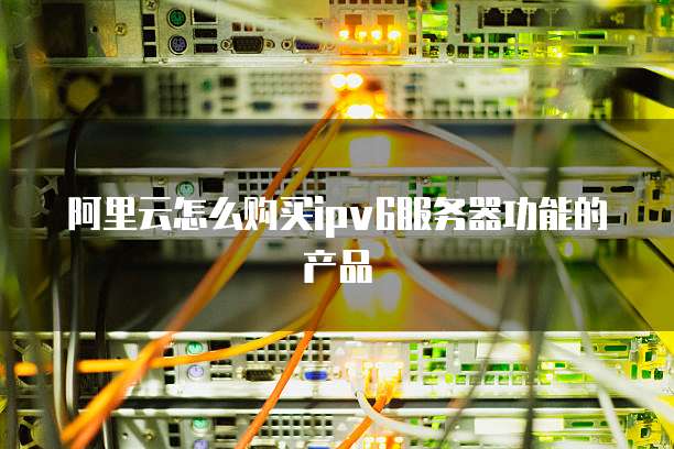 阿里云怎么购买ipv6服务器功能的产品