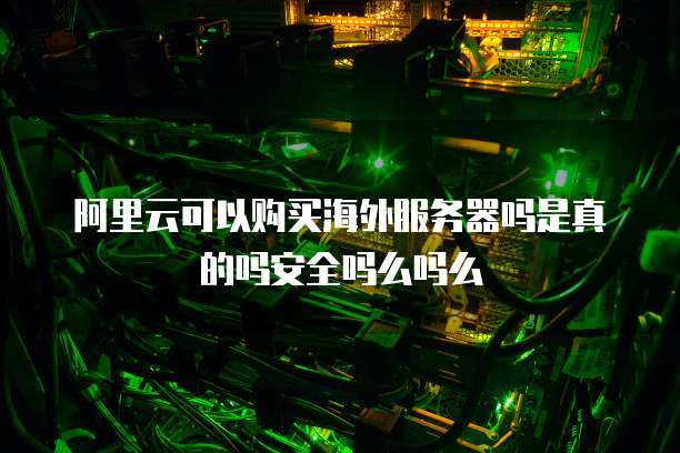 阿里云可以购买海外服务器吗是真的吗安全吗么吗么