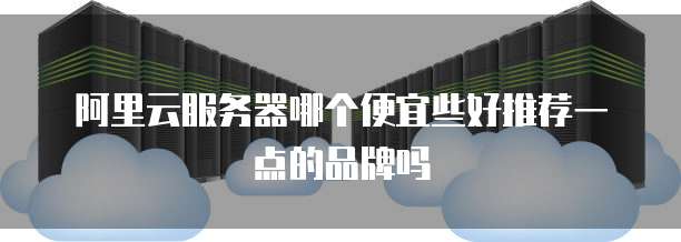 阿里云服务器哪个便宜些好推荐一点的品牌吗