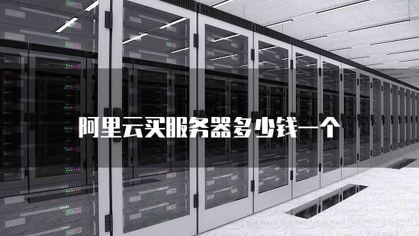 阿里云买服务器多少钱一个