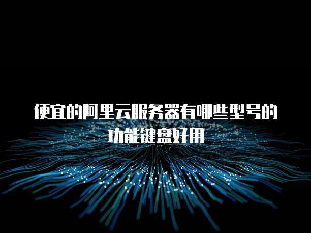 便宜的阿里云服务器有哪些型号的功能键盘好用