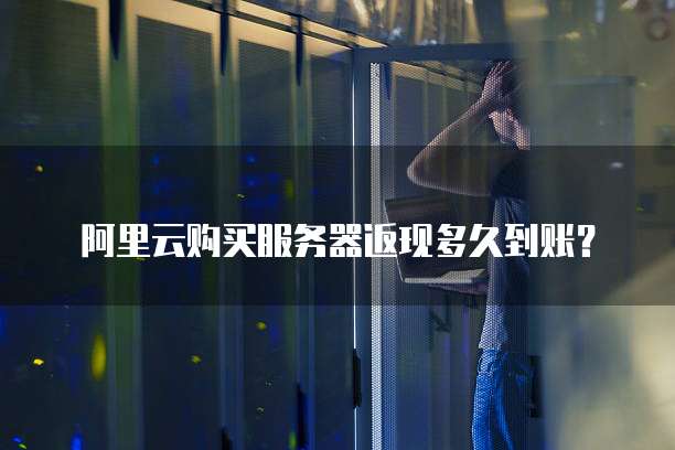 阿里云购买服务器返现多久到账?