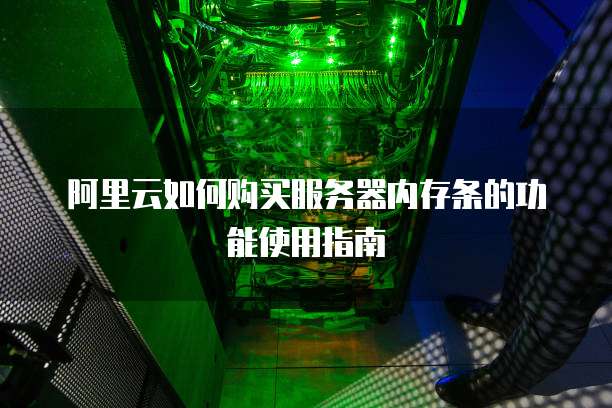 阿里云如何购买服务器内存条的功能使用指南
