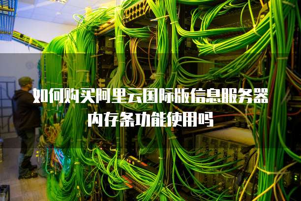 如何购买阿里云国际版信息服务器内存条功能使用吗