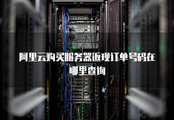 阿里云购买服务器返现订单号码在哪里查询