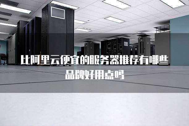 比阿里云便宜的服务器推荐有哪些品牌好用点吗