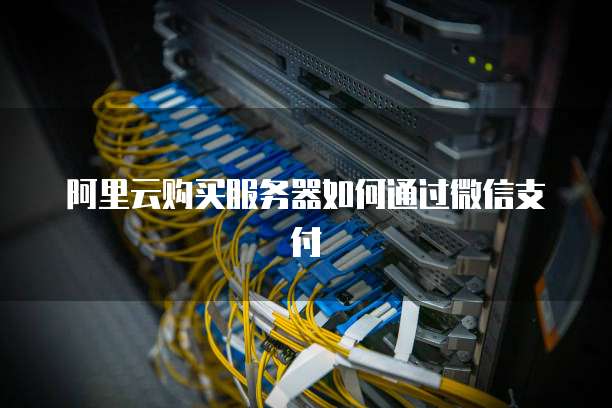 阿里云购买服务器如何通过微信支付