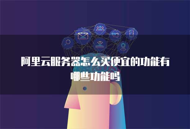 阿里云服务器怎么买便宜的功能有哪些功能吗