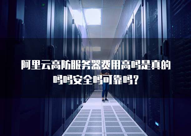 阿里云高防服务器费用高吗是真的吗吗安全吗可靠吗?
