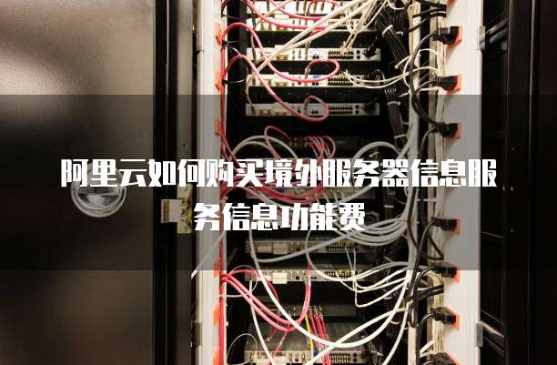 阿里云如何购买境外服务器信息服务信息功能费