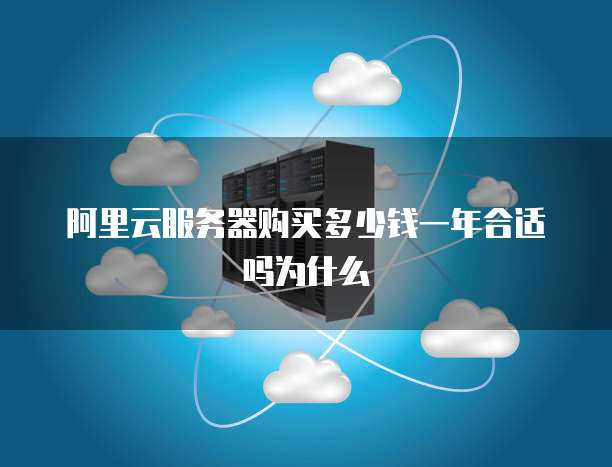 阿里云服务器购买多少钱一年合适吗为什么